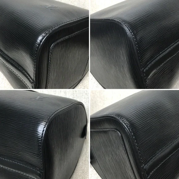 Authentic Louis Vuitton Epi black leather Speedy bag - Picture 13 of 16